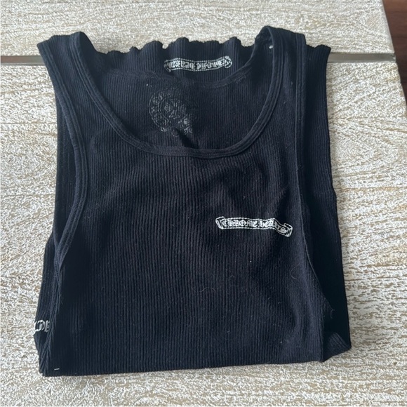 CHROME HEARTS Script Logo Tank Top 'Black' - Picture 6 of 14